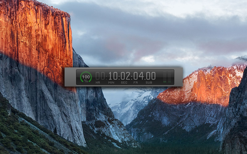 El Capitan FCPX Timecode